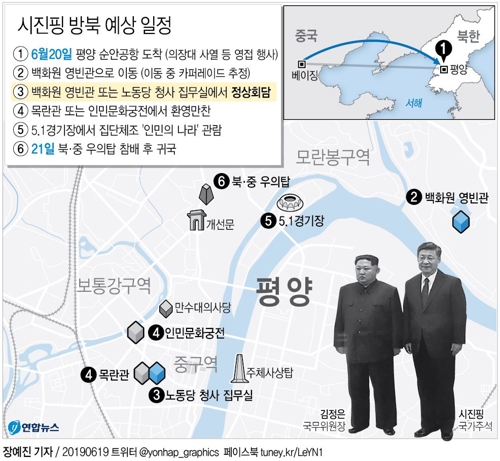[2보] 시진핑, 전용기로 평양 향발…中국가주석 14년만에 방북 - 3