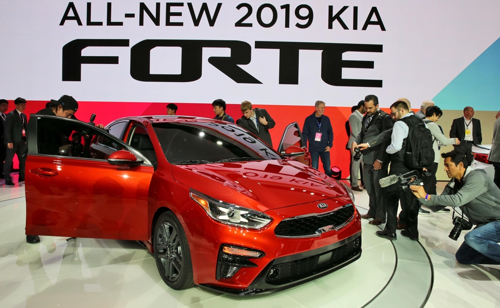 The Kia Forte compact sedan in a photo courtesy of Kia Motors (Yonhap)