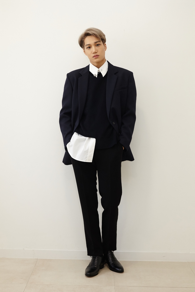 This photo provided by SM Entertainment shows singer Kai. (PHOTO NOT FOR SALE) (Yonhap)