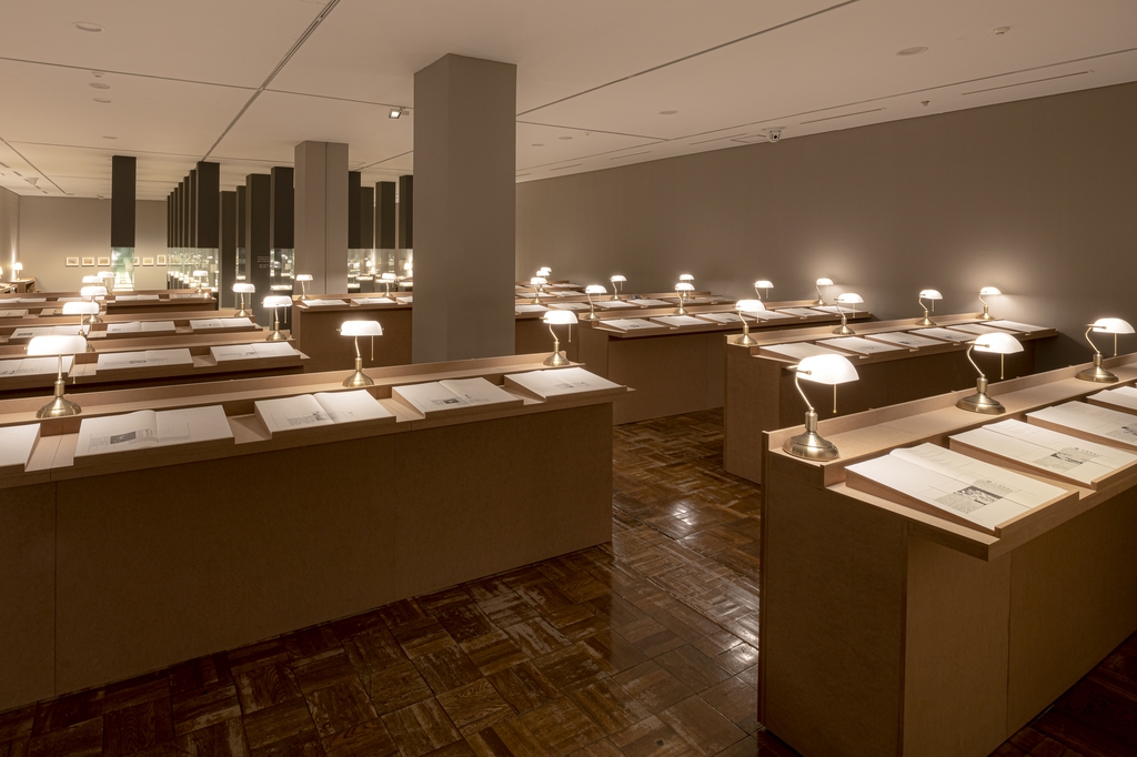 This photo, provided by the National Museum of Modern and Contemporary Art, shows an exhibition space for its upcoming exhibition "Encounters Between Korean Art and Literature in the Modern Age." (PHOTO NOT FOR SALE) (Yonhap)