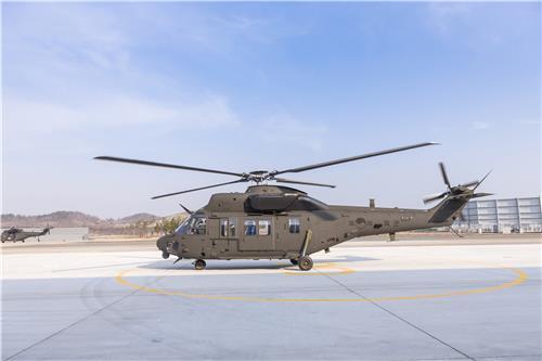 This file photo provided by KAI shows the Surion (KUH-1) transport utility helicopter. (PHOTO NOT FOR SALE) (Yonhap)
