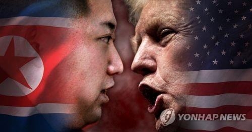 北朝鮮の金正恩朝鮮労働党委員長（左）とトランプ氏＝（聯合ニュース）