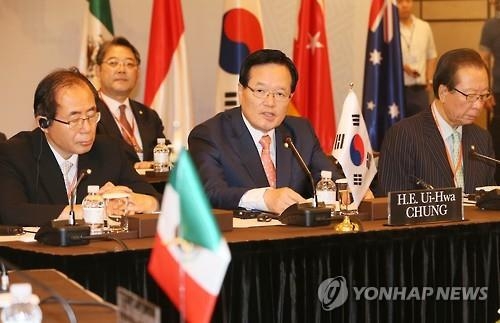 정의장 "믹타, 세계 평화번영 주도그룹 도약하자"1