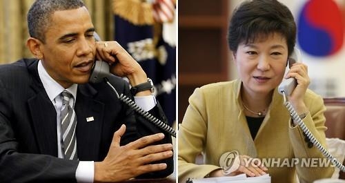 오바마, 朴대통령과 통화서 "한국 철통방어에 필요조치 취할것" - 2