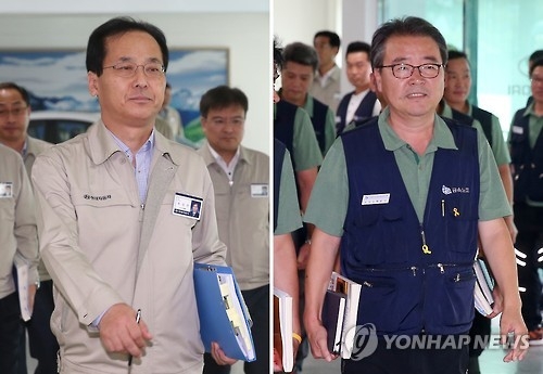 임금협상장 향하는 현대차 노사 대표