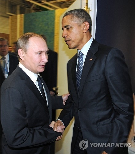 블라디미르 푸틴 러시아 대통령(좌)과 버락 오바마 미국 대통령 [AP=연합뉴스 자료]
