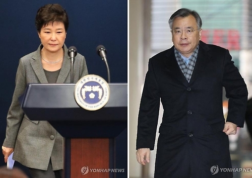 박근혜 대통령(왼쪽)과 박영수 특검(오른쪽)