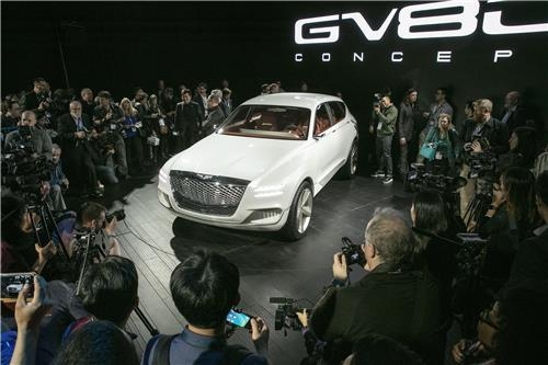 뉴욕모터쇼에 전시된 GV80 콘셉트