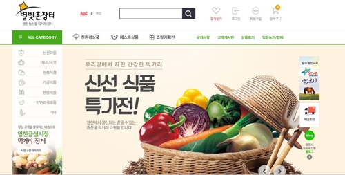 별빛촌장터 홈페이지