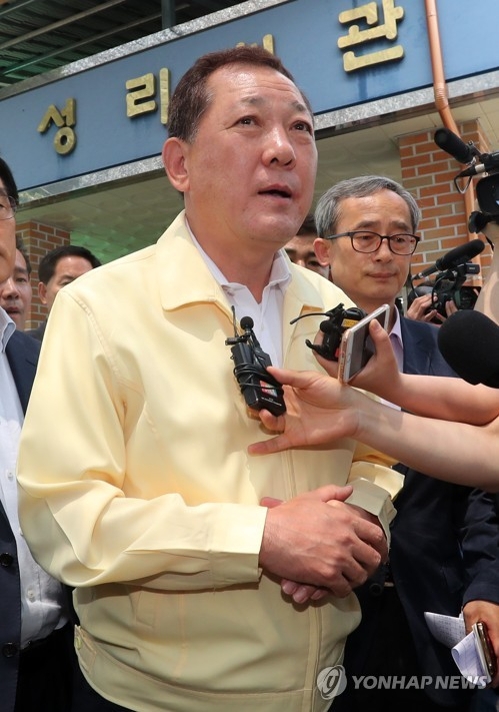 소성리 찾은 김항곤 군수