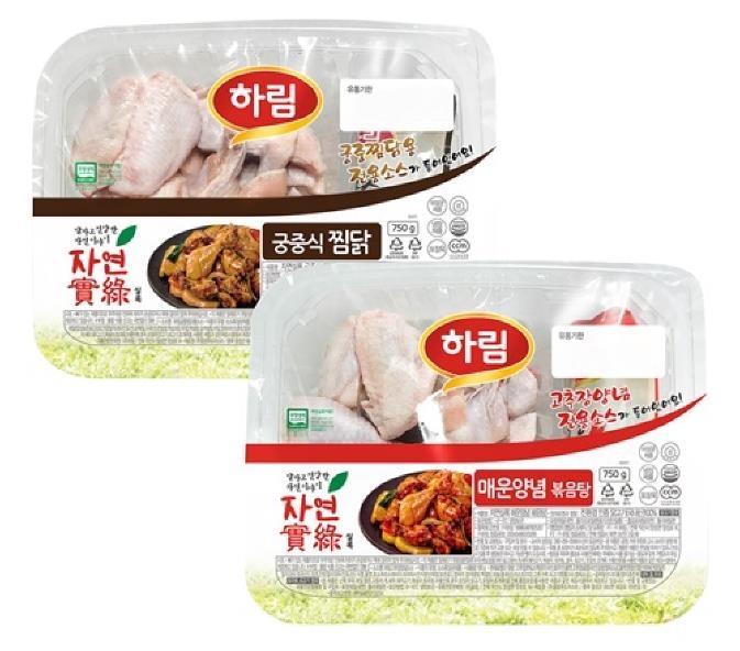하림 자연실록 궁중식 찜닭과 매운양념 볶음탕 제품 이미지