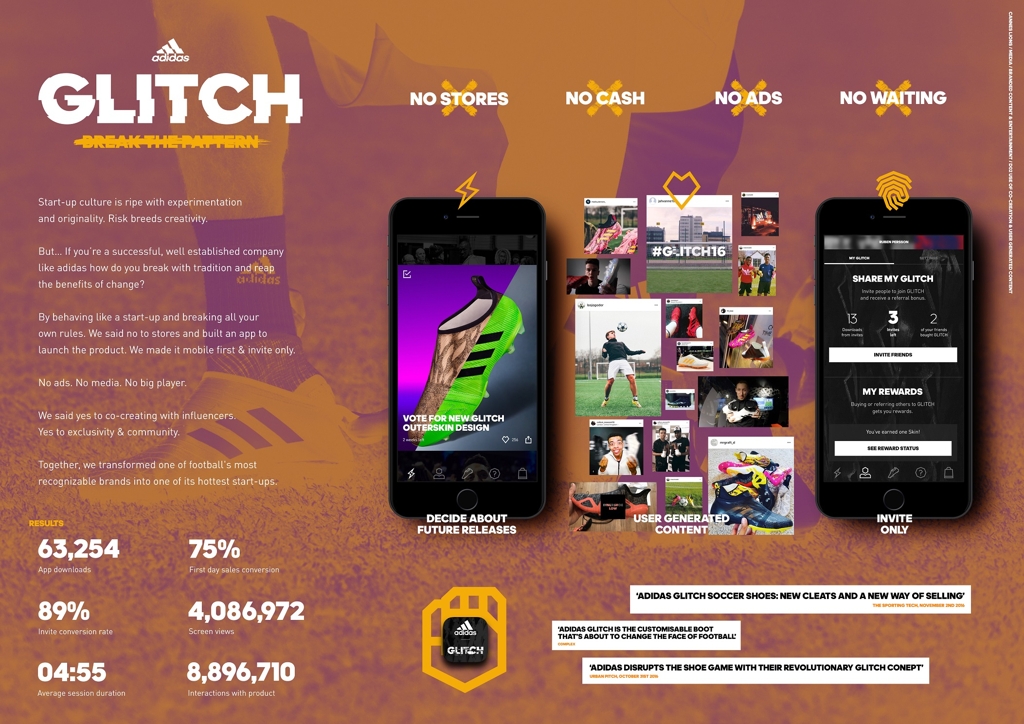 제일기획의 영국 자회사 아이리스가 제작한 아디다스 '글리치(Glitch)' 캠페인