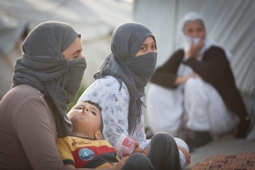 IS에서 탈출한 야지디족 가족(자료사진)