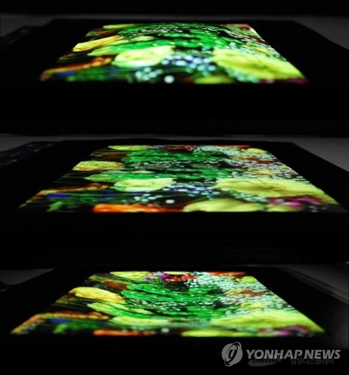 삼성디스플레이의 늘어나는 OLED디스플레이