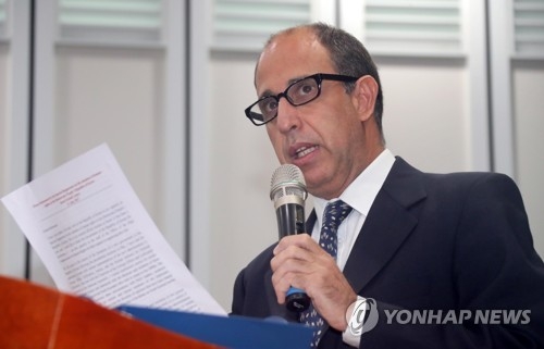 북한 인권 발언하는 킨타나 북한인권 특별보고관