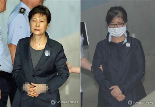 박근혜 전 대통령(왼쪽)과 최순실씨. [연합뉴스 자료사진]