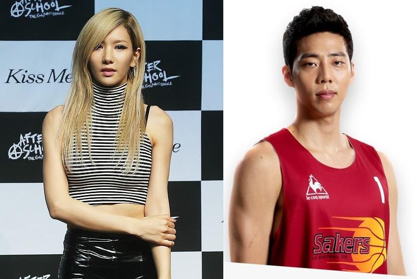 내년 4월 결혼하는 애프터스쿨 출신 정아와 농구선수 정창영(오른쪽)