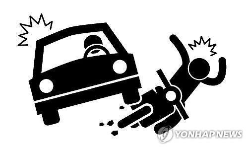 원주서 승용차와 충돌한 오토바이 운전자 숨져 - 1