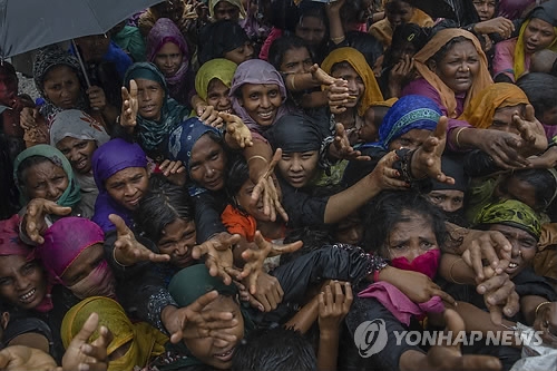 '아비규환' 방글라데시 난민촌