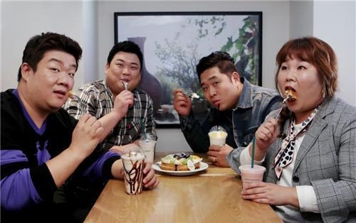 (왼쪽부터) 유민상, 김준현, 문세윤, 김민경