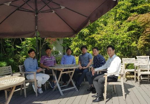 KCC정보통신 이승환 책임·김용희 연구소장·변재영 선임과 한국폴리텍대학 데이터분석과 이협건 교수·장총명·정진양(왼쪽부터)