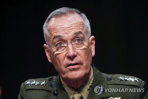 미 상원 군사위원회 청문회에 출석한 조지프 던퍼드 미 합참의장
