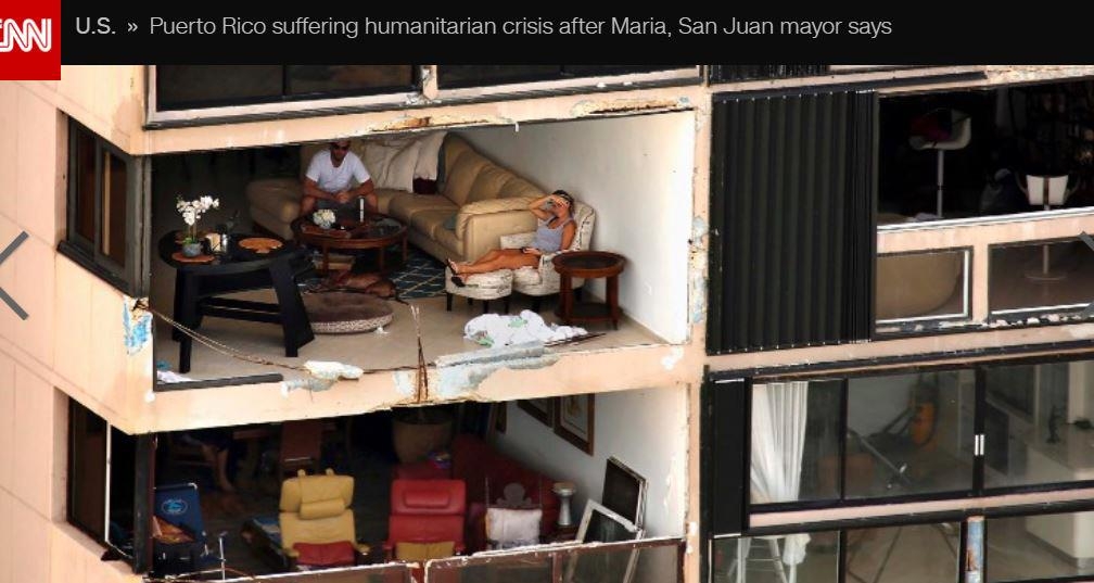 푸에르토리코의 벽 없는 아파트