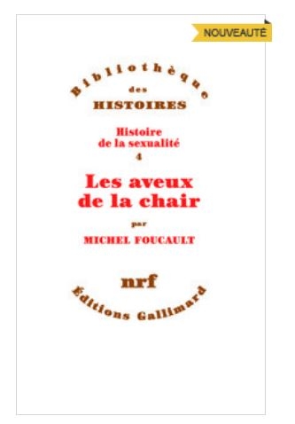 최근 출간된 미셸 푸코의 미완성 유작 '육체의 고백' 표지