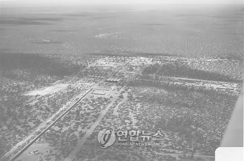 1956년 호주 핵실험장이 있던 마랄린가의 모습[EPA=연합뉴스 자료사진]
