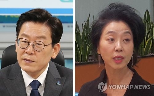 민주당 이재명 경기지사 후보와 배우 김부선 씨