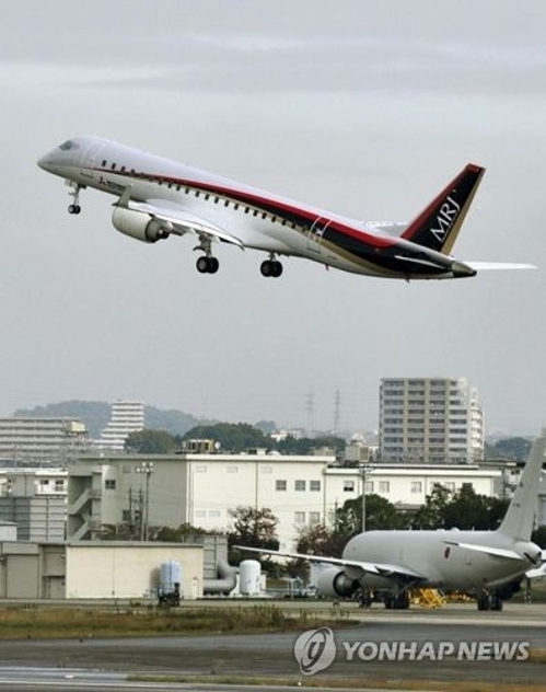 일본 첫 제트여객기 MRJ 4호기