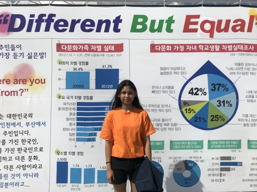 수원 2018 다어울림 한마당에 참가하는 필리핀 중도입국 청소년 유니스