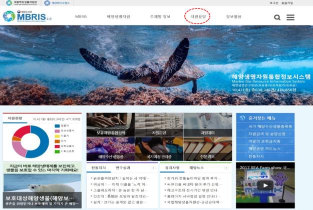 해양생명자원 온라인 통합 분양 서비스
