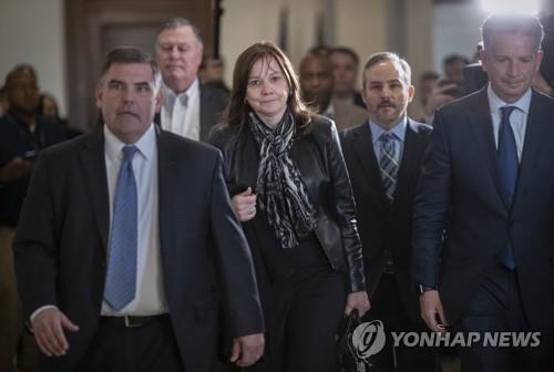 오하이오주 상하원 의원들 만난 메리 베라 GM 사장