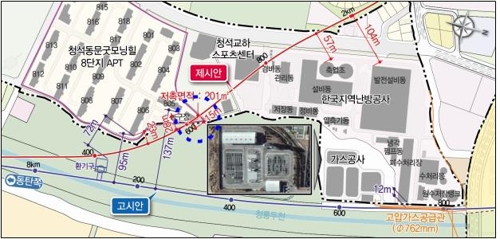 파주 교하지구 인근 GTX-A노선 현황도