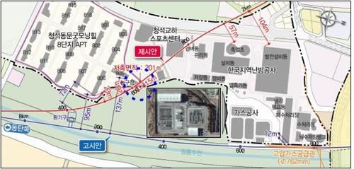 파주 교하지구 인근 GTX-A노선 현황도