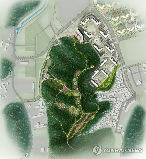 진주 장재공원 개발 조감도