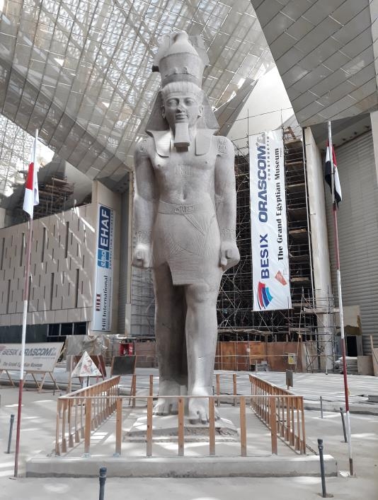 이집트 대박물관의 람세스 2세 거상[연합뉴스]