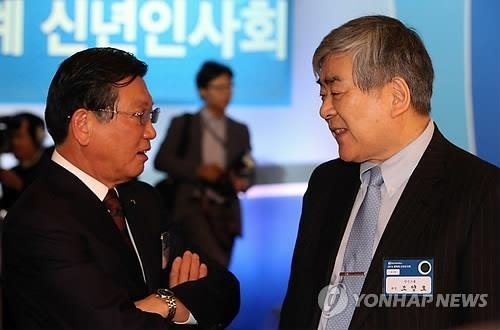 박삼구 전 금호아시아나 회장과 고(故) 조양호 한진그룹 회장