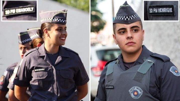 브라질 상파울루 경찰 역사상 처음으로 성전환자 경찰관이 탄생했다. 지난 2016년 경찰에 투신할 당시(왼쪽)와 남성 경찰관이 된 현재의 모습 [브라질 뉴스포털 G1]