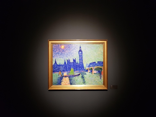 세종문화회관 미술관에 걸린 앙드레 드랭 '빅벤'(1906)