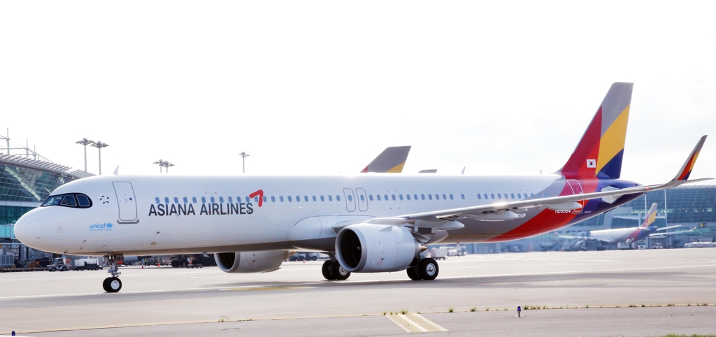 아시아나항공이 신규 도입한 A321네오 1번기