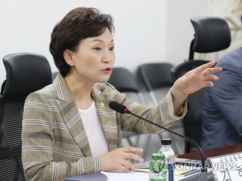 민간택지 분양가 상한제 당정협의 참석한 김현미 장관