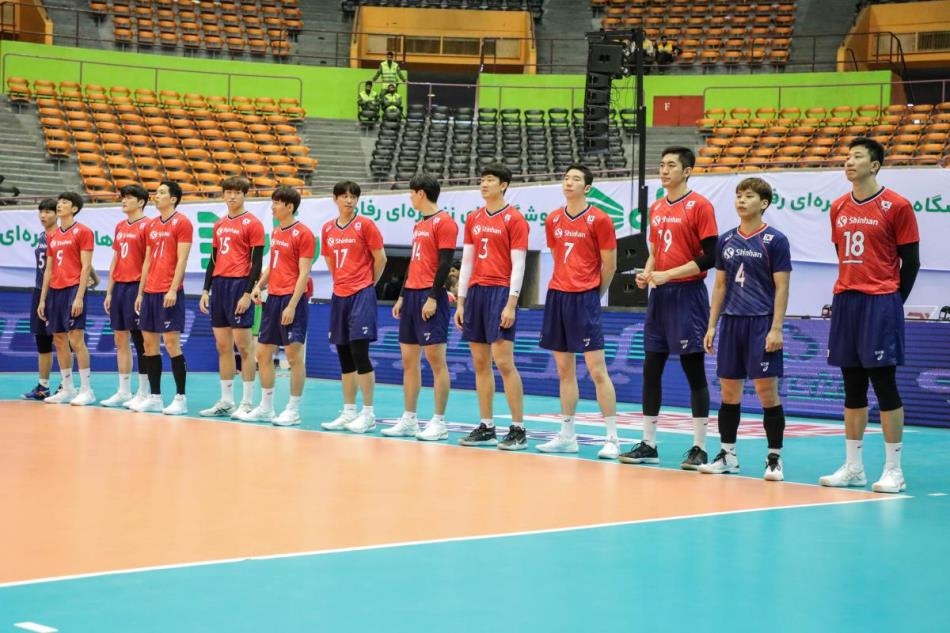 인도와 아시아선수권 8강전을 앞둔 한국 남자배구 대표팀
