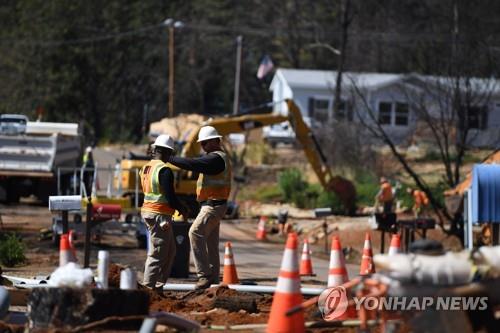 북 캘리포니아 전선 지중화 작업