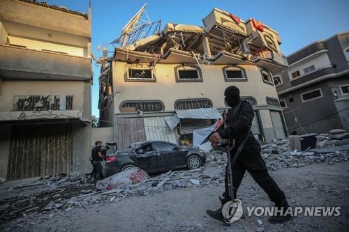 이스라엘에 폭격된 가자지구 무장조직 이슬라믹지하드 사령관 자택