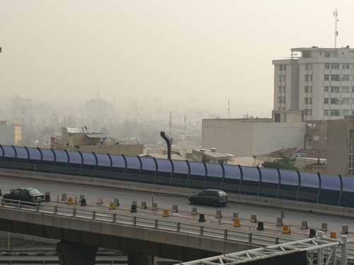 30일 오전 대기오염이 심각한 테헤란 시내
