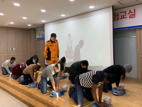 강원소방, 외국인 유학생 대상 안전체험