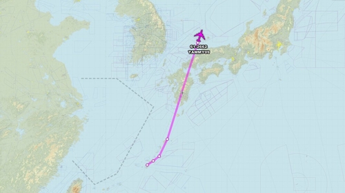 RC-135S 비행 경로