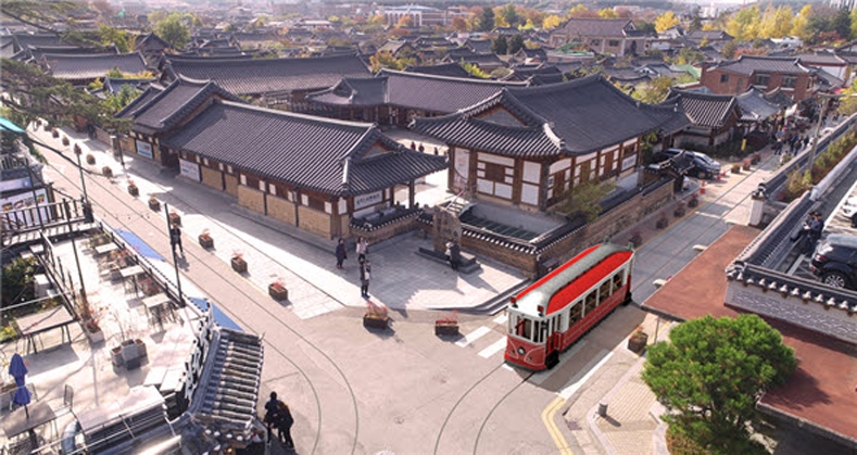 전주 한옥마을 트램 조감도
